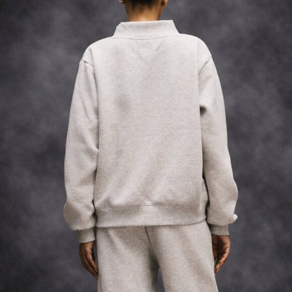 Parker College Style Crew Neck Grey Sweatshirt with Dark Red Logo 🎓✨ - Picture 8 of 9